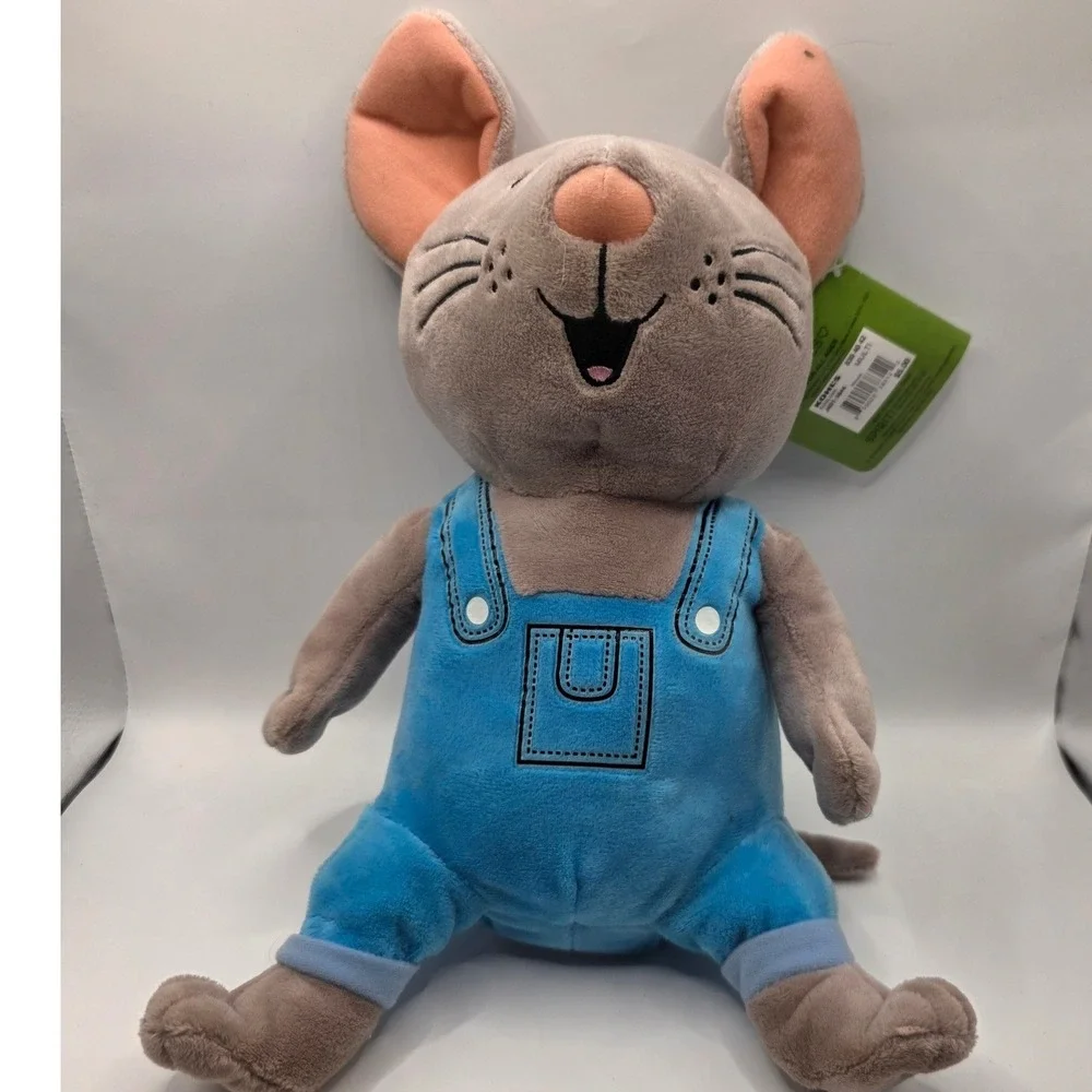 Kohl's Cares Mouse Plush Blue Overalls If You Give a Mouse a Cookie 12x14